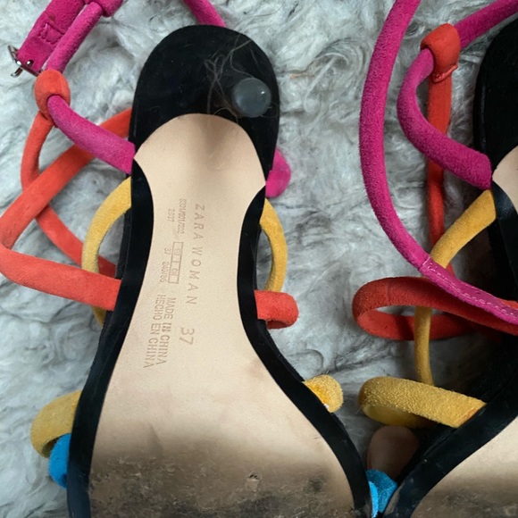 Zara woman rainbow heels size 37 - Picture 3 of 6